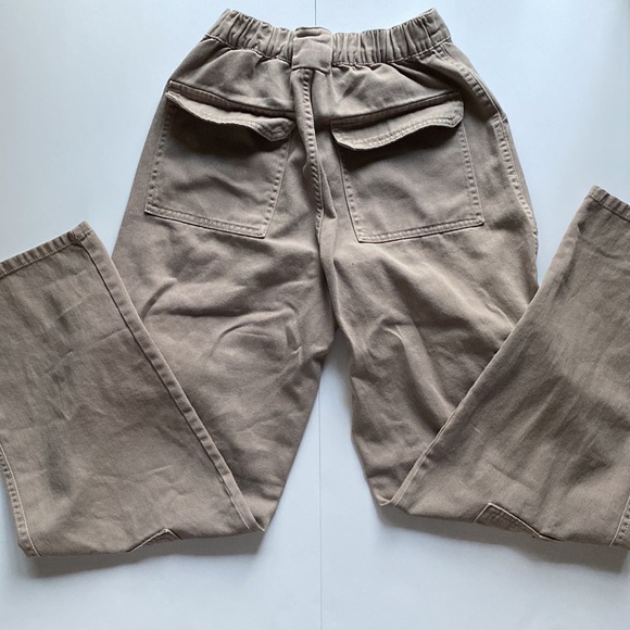 Beige Garage Wide Leg Cargos - Picture 3 of 7